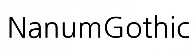 NanumGothic  Fuentes Gratis Descargar