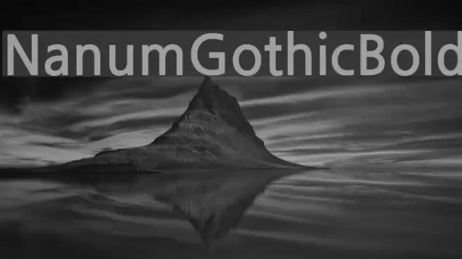 NanumGothicBold Fonte examples