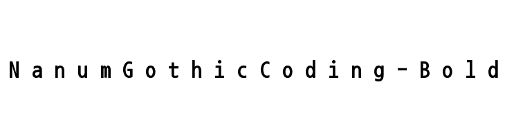 NanumGothicCoding-Bold  Fuentes Gratis Descargar