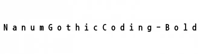 NanumGothicCoding-Bold  Скачать бесплатные шрифты