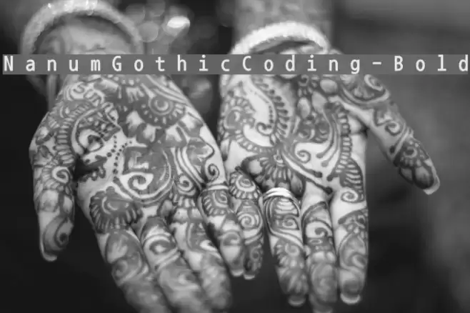 NanumGothicCoding-Bold Font examples