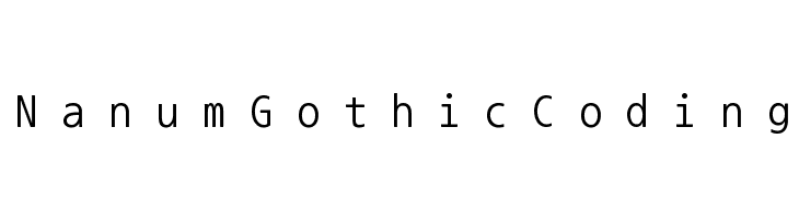 NanumGothicCoding  baixar fontes gratis