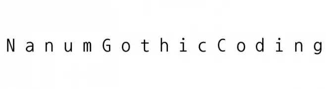 NanumGothicCoding  font caratteri gratis