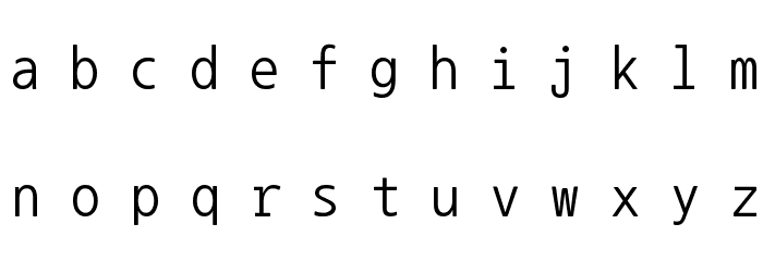 NanumGothicCoding Font LOWERCASE