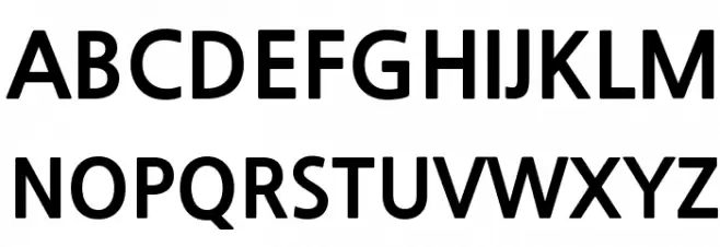 NanumGothicExtraBold Schriftart Groß