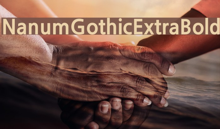 NanumGothicExtraBold Font examples