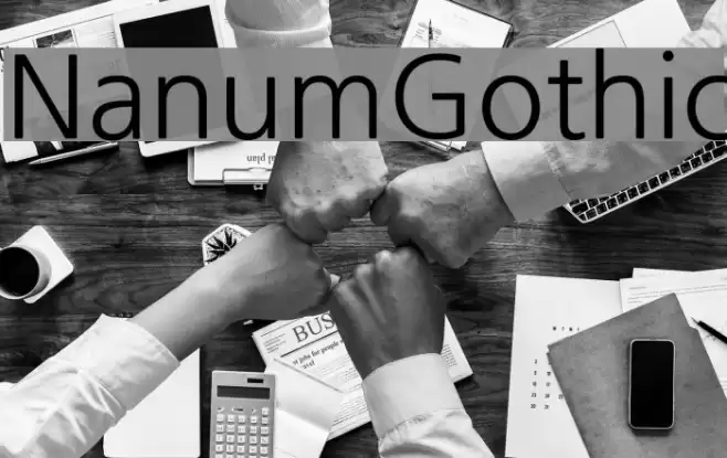 NanumGothic Font examples