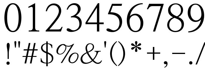NanumMyeongjo Font OTHER CHARS