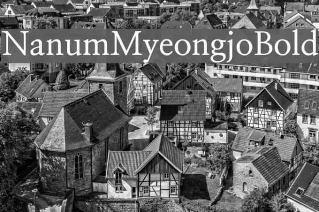 NanumMyeongjoBold Font examples
