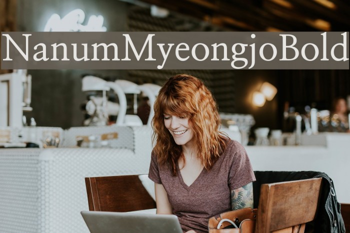 NanumMyeongjoBold Font examples
