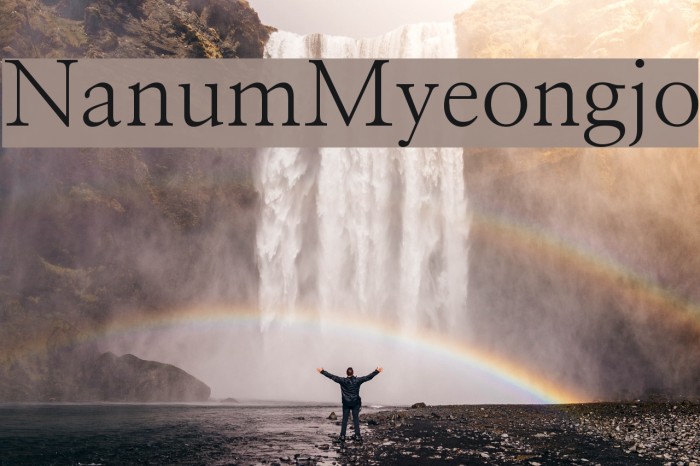 NanumMyeongjo Font examples