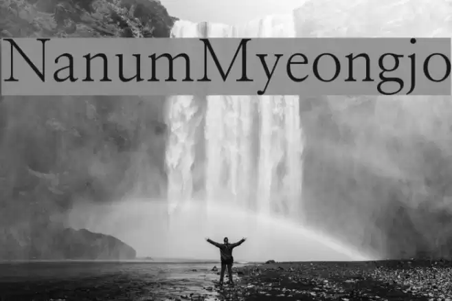 NanumMyeongjo Font examples