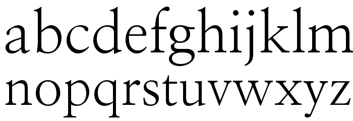 NanumMyeongjo Font LOWERCASE