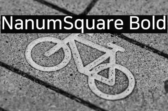 NanumSquare Bold Example 3