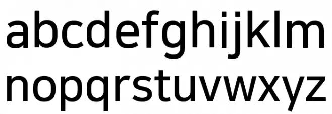 NanumSquare Bold Font LOWERCASE