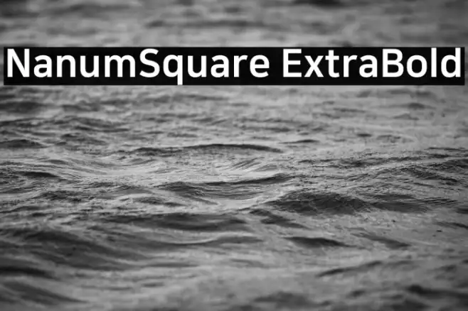 NanumSquare ExtraBold Example 1
