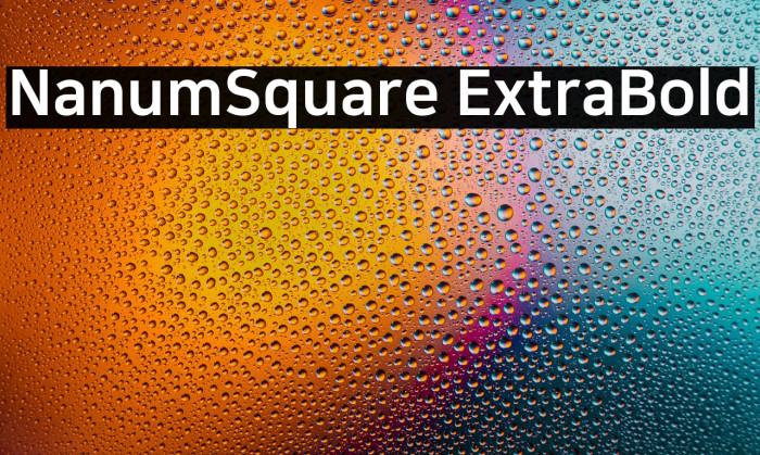 NanumSquare ExtraBold Example 2