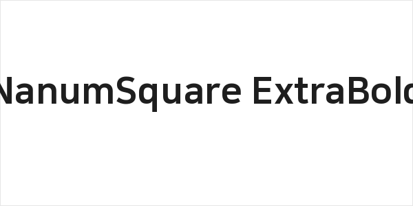 NanumSquare ExtraBold Logo