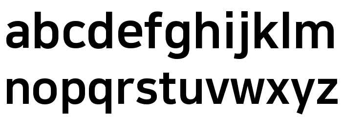 NanumSquare ExtraBold Font Litere mici
