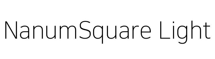 NanumSquare Light  Descarca Fonturi Gratis