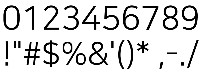 NanumSquare Regular Font OTHER CHARS