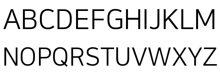 NanumSquare Regular Font Litere mari