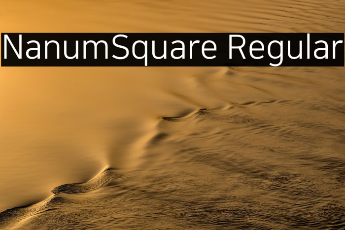 NanumSquare Regular Example 3