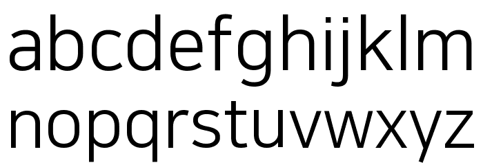 NanumSquare Regular Font LOWERCASE