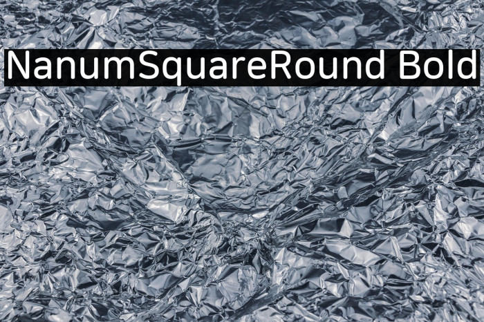 NanumSquareRound Bold Example 1