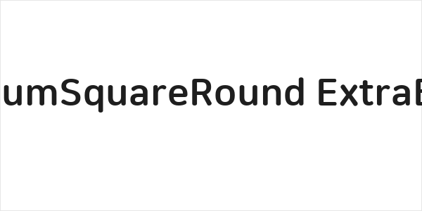 NanumSquareRound ExtraBold Logo