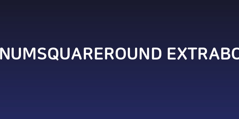 NanumSquareRound ExtraBold Social Header