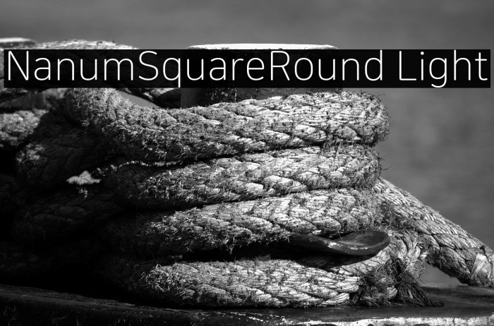 NanumSquareRound Light Example 2