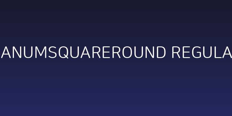 NanumSquareRound Regular Social Header