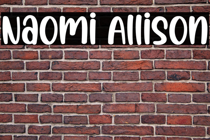 Naomi Allison Example 1