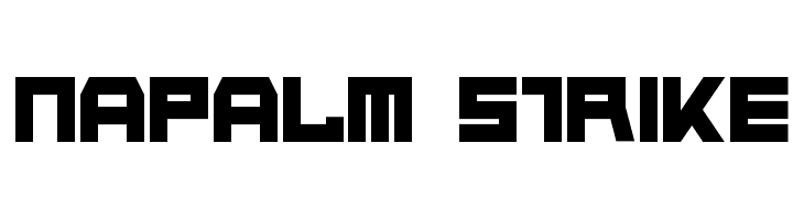 Napalm Strike  font caratteri gratis