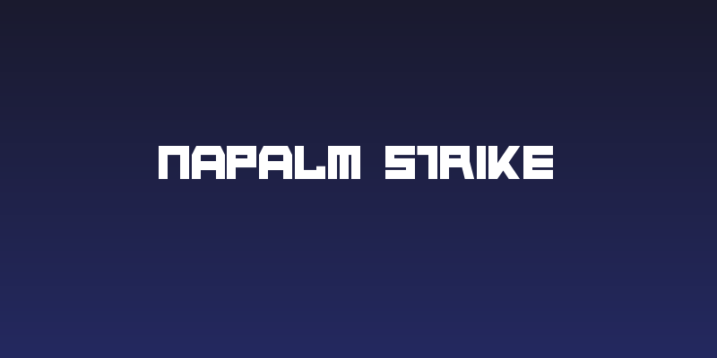 Napalm Strike Social Header