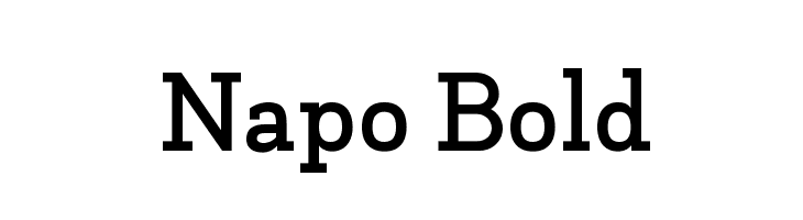 Napo Bold  لخطوط تنزيل