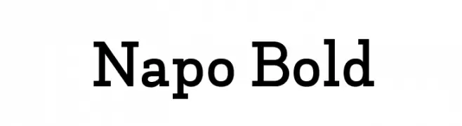 Napo Bold  免费字体下载