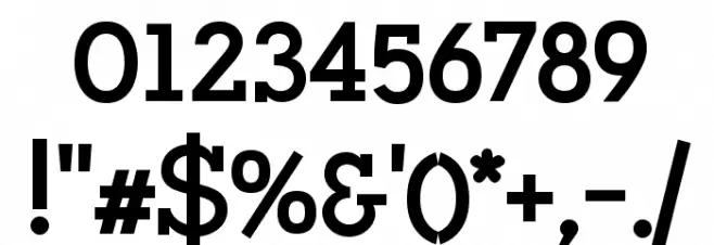 Napo Bold Font OTHER CHARS