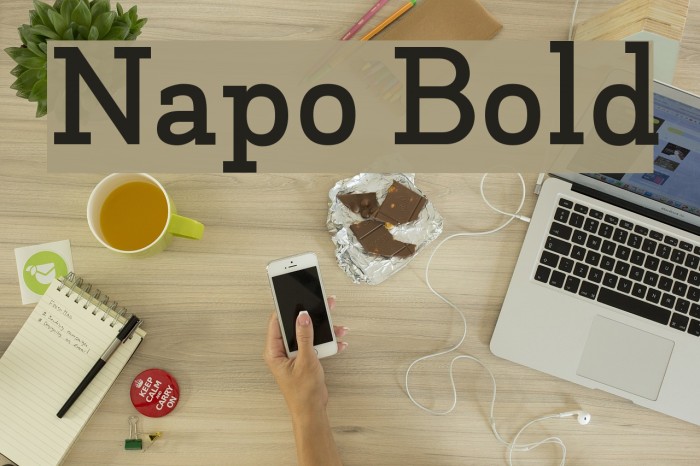 Napo Bold Font examples