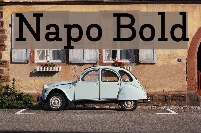 Napo Bold Font examples