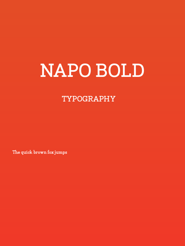 Napo Bold Poster