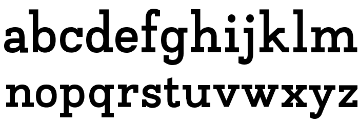 Napo Bold Font LOWERCASE