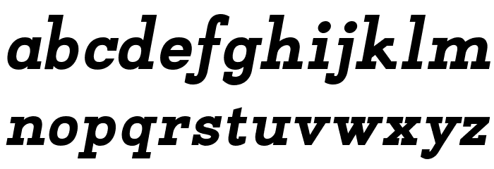 Napo ExtraBold Italic Font LOWERCASE