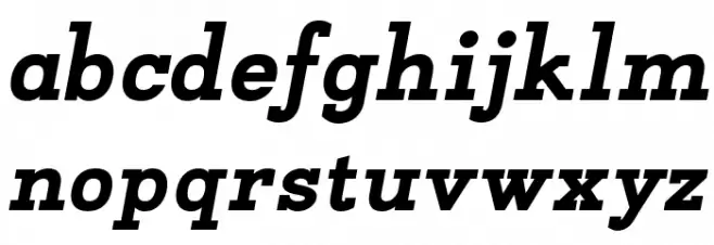 Napo ExtraBold Italic फ़ॉन्ट लोअरकेस