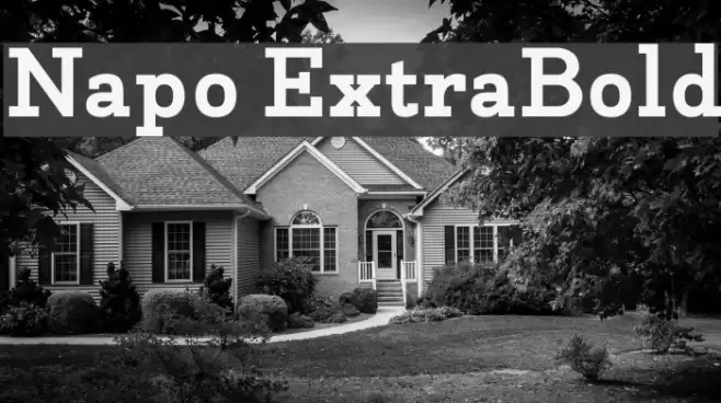 Napo ExtraBold Font examples