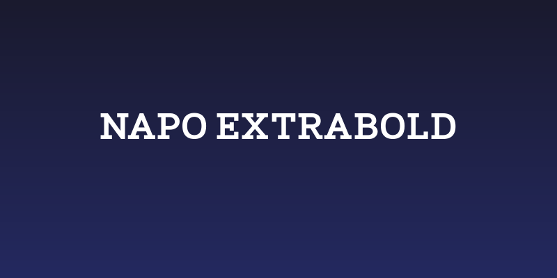 Napo ExtraBold Social Header
