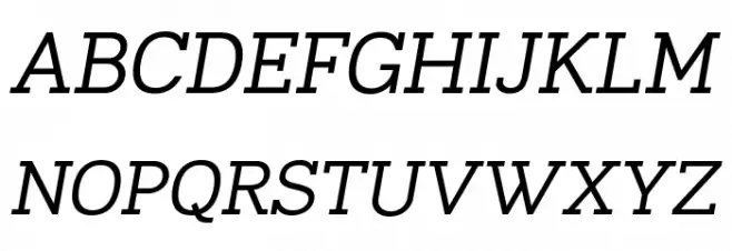 Napo Italic フォント 大文字