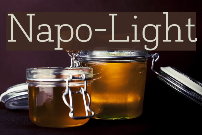 Napo-Light Font examples