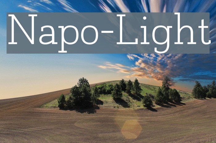 Napo-Light Font examples
